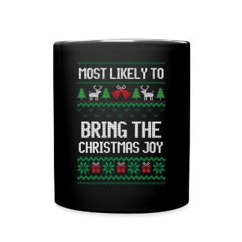 Le plus susceptible d’apporter la joie de Noël noël - Mug uni - noir - Devant