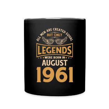 Anniversaire Les légendes ont été gebo en août 1961 - Mug uni - noir - Devant