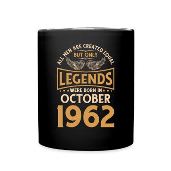60e anniversaire 60 Légendaire Octobre 1962 - Mug uni - noir - Devant