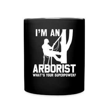 Grimpeur Arboriculteur Bûcheron Arboriculteur - Mug uni - noir - Devant