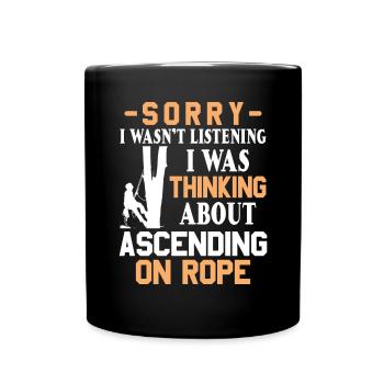 Grimpeur Arboriculteur Bûcheron Arboriculteur - Mug uni - noir - Devant
