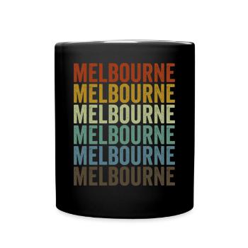 Melbourne Australie Retro Vintage - Mug uni - noir - Devant