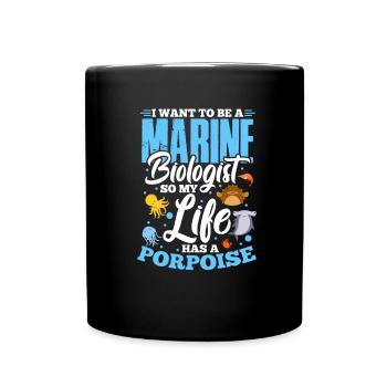 Marine biology - Full Colour Mug - black - Front