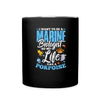 Marine Biology Marine Biologist Biolgie Gift - Full Colour Mug - black - Front