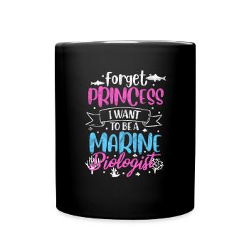 Meeresbiologie Meer Meeresbiologe Biolgie Geschenk - Tasse einfarbig - Schwarz - Vorne