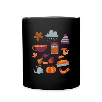 Autumn Colors Shirt Gift - Full Colour Mug - black - Front
