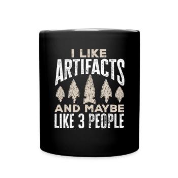 Arrowhead Hunting Arrowhead Collector - Full Colour Mug - black - Front