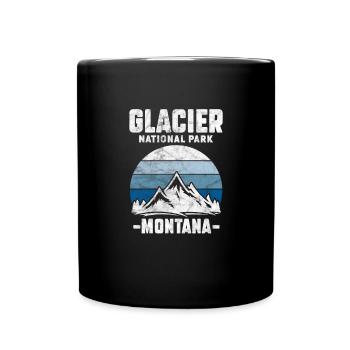 Montana Amérique USA Helena Mountains Cadeau - Mug uni - noir - Devant