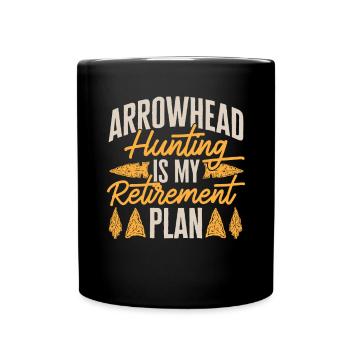 Arrowhead Hunting Arrowhead Collector - Full Colour Mug - black - Front