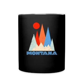 Montana Amérique USA Helena Mountains Cadeau - Mug uni - noir - Devant