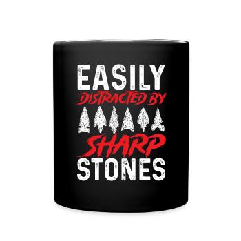 Arrowhead Hunting Arrowhead Collector - Full Colour Mug - black - Front