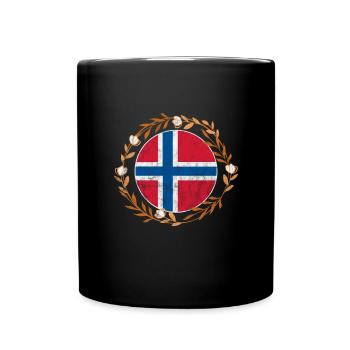 Norvège Scandinavie Norge Norwegian Gift - Mug uni - noir - Devant