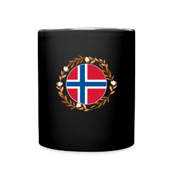 Norway - Full Colour Mug - black - Front