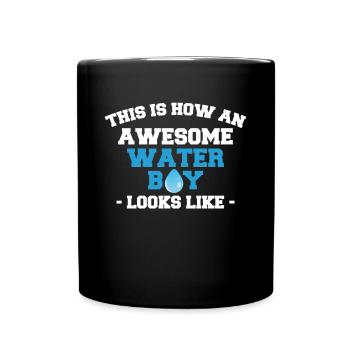 This Is How An Awesome Waterboy Looks Like - Full Colour Mug - black - Front