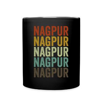 Nagpur Inde Rétro Vintage - Mug uni - noir - Devant