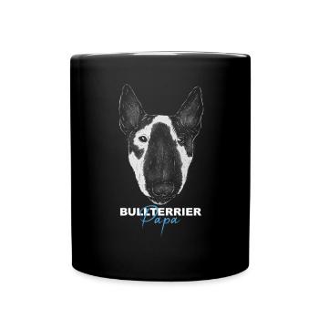 Bully Dogs Chiens Bull Terrier Papa - Mug uni - noir - Devant