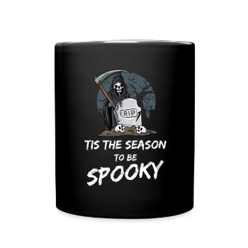 Grim Reaper Halloween Skeleton - Full Colour Mug - black - Front