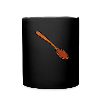 Wooden spoon - Full Colour Mug - black - Front