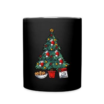 Christmas tree - Full Colour Mug - black - Front