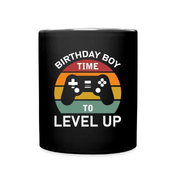 Geburtstagskind Zeit, um Videospiel Geburtstag zu verbessern - Tasse einfarbig - Schwarz - Vorne