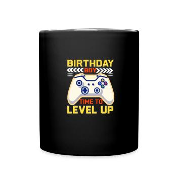 Geburtstagskind Zeit, um Videospiel Geburtstag zu verbessern - Tasse einfarbig - Schwarz - Vorne