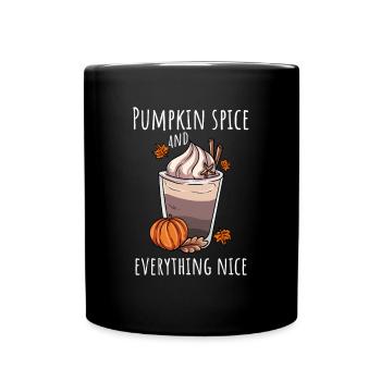 Pumpkin Autumn Kafffee - Full Colour Mug - black - Front