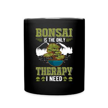 Le bonsaï est la seule thérapie dont j’ai besoin - Mug uni - noir - Devant