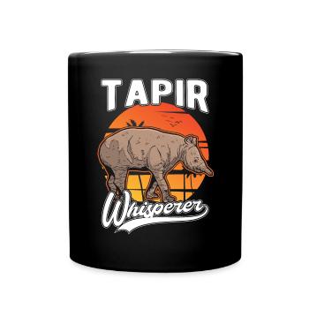 Tapir Flüsterer - Tasse einfarbig - Schwarz - Vorne