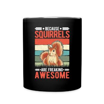 Cadeau Écureuil Écureuil Gris Écureuil - Mug uni - noir - Devant