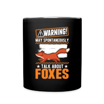 Avertissement Fox Gift Arctic Fox Redfucks - Mug uni - noir - Devant