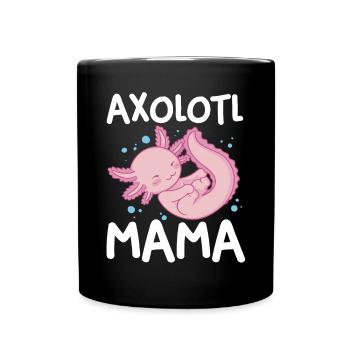 Axolotl Mama - Full Colour Mug - black - Front