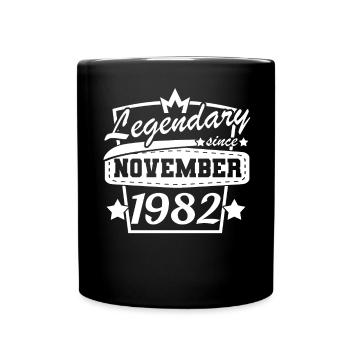 Novembre 1982 Anniversaire Rétro Anniversaire - Mug uni - noir - Devant