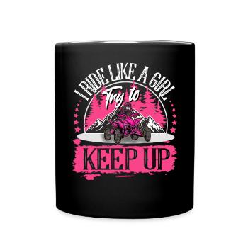 Quad VTT Tout-terrain Quad Rider - Mug uni - noir - Devant