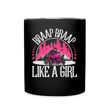 Quad VTT Tout-terrain Quad Rider - Mug uni - noir - Devant