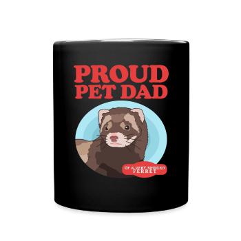 Frettchen Dad Frettchen Liebhaber Geschenk - Tasse einfarbig - Schwarz - Vorne