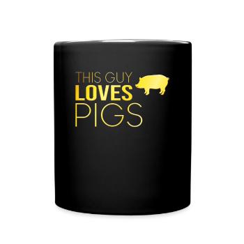 Type Pig Saying - Full Colour Mug - black - Front