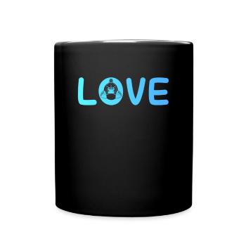 l’amour de la musculation - Mug uni - noir - Devant