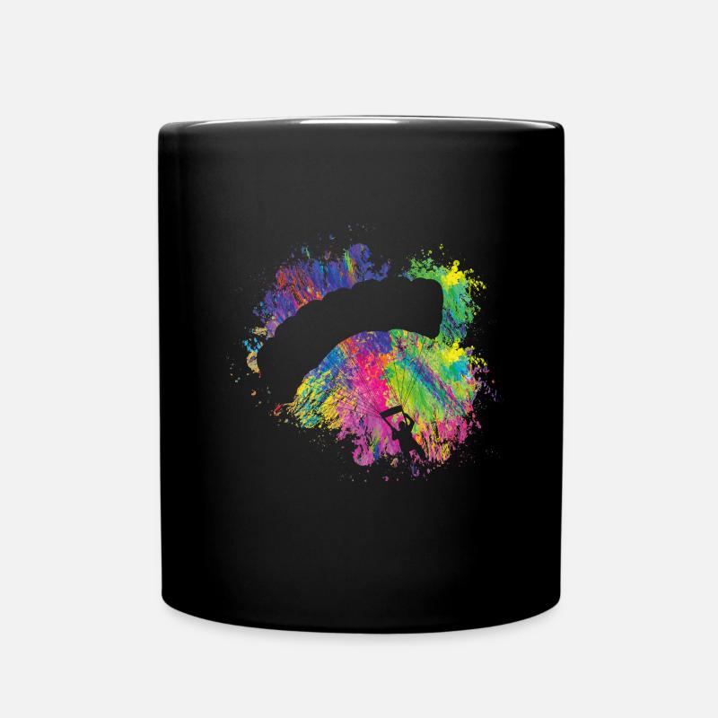 Le parapente d’été vole coloré - Mug uni - noir