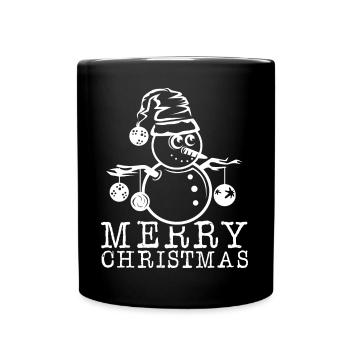 Joyeux Noël Symbole Icône de Noël Logo Noël - Mug uni - noir - Devant