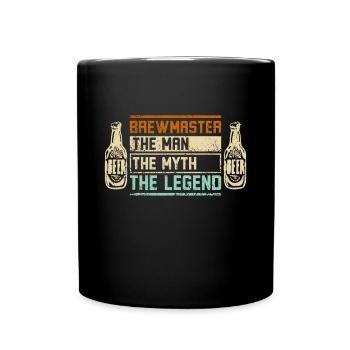 Brewmaster The man myth legend - Tasse einfarbig - Schwarz - Vorne