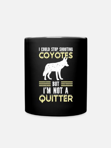 Coyote Jäger - Tasse einfarbig - Schwarz