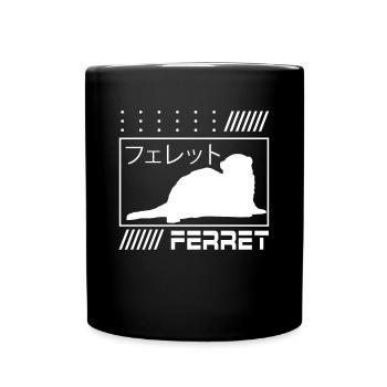 Furet japonais - Mug uni - noir - Devant