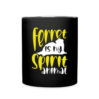 Ferret Is My Soul Animal - Full Colour Mug - black - Front