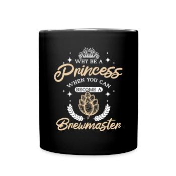Women Girl Princess brewmaster - Tasse einfarbig - Schwarz - Vorne