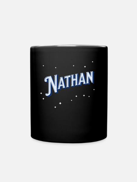 Noms Nathan personnalisés - Mug uni - noir