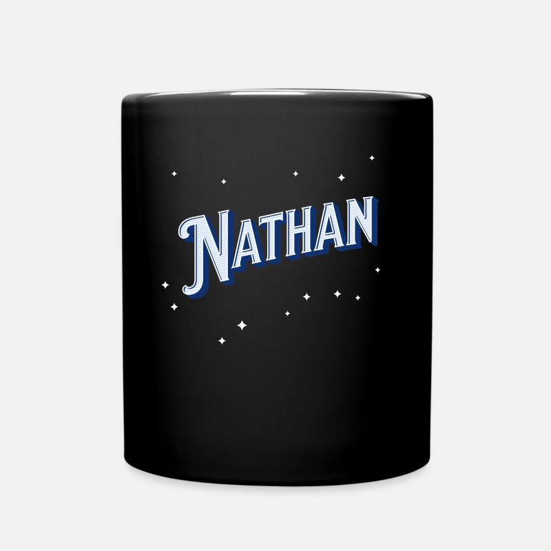 Noms Nathan personnalisés - Mug uni - noir