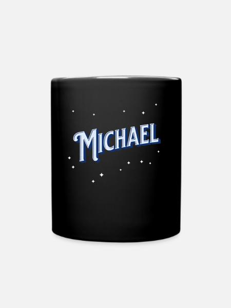 Michael Namen personalisiert - Tasse einfarbig - Schwarz