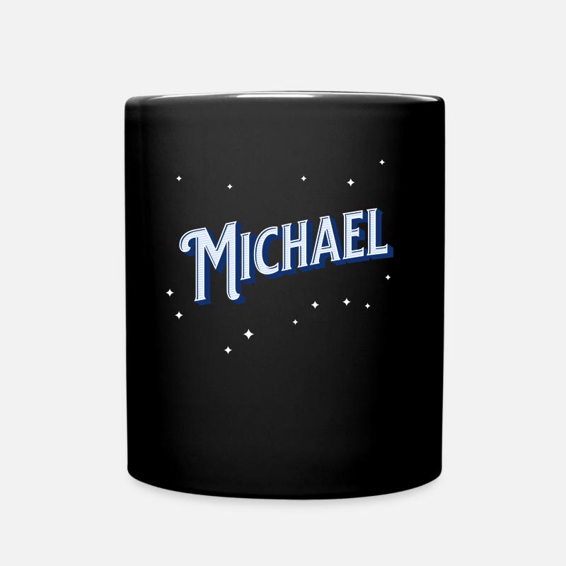 Michael Namen personalisiert - Tasse einfarbig - Schwarz
