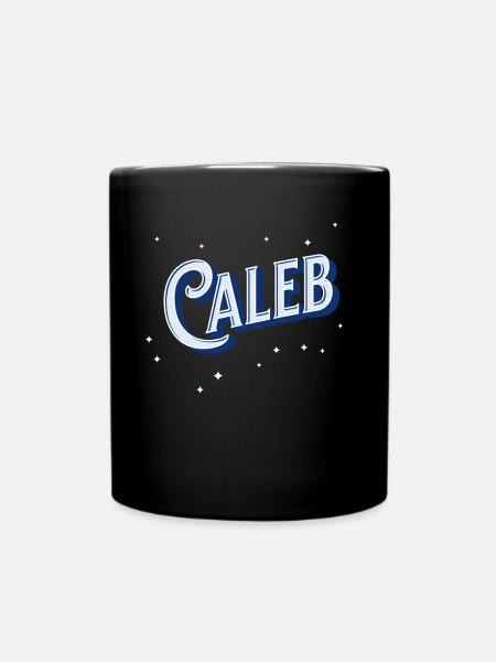 Caleb name personalized - Full Colour Mug - black