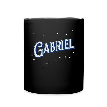 Gabriel name personalized - Full Colour Mug - black - Front